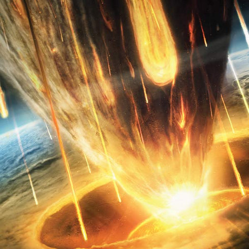 StockTrek Giant Asteroid Collides with Planet Earth Universal Laptop 16in (13 x 9.4in) Skin